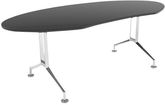 Schreibtisch nierenförmig | Olli Olssen - Tisch 210 cm verschiedene Dekore