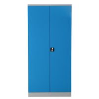 Aktenschrank | Stahlschrank 195x92x42 GRAU/LICHTBLAU