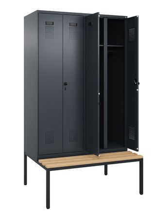 C+P Schwarz-Weiß-Spind Evolo PLUS
