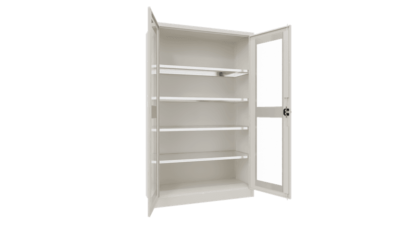 PAVOY Flügeltürschrank | mit Sichtfenstertüren | 195 x 120 x 50 | große Farbauswahl