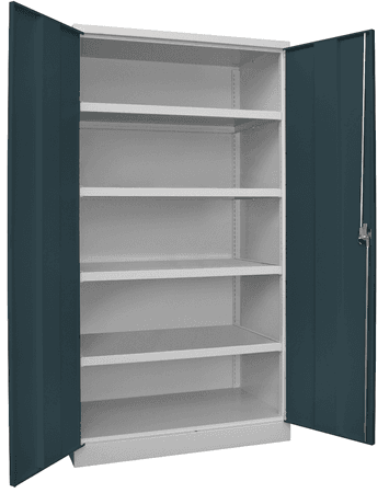PAVOY Schwerlastschrank Premium mit Flügeltüren | 4 Fachböden | 195 x 104 x 63 | große Farbauswahl