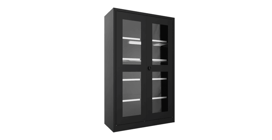 PAVOY Flügeltürschrank | mit Sichtfenstertüren | 195 x 120 x 50 | große Farbauswahl