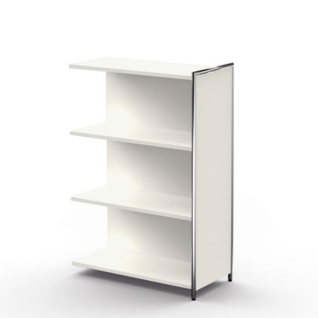 Chromeline Sideboard mit einem roten Schubfach und 2 Ordnerhöhen