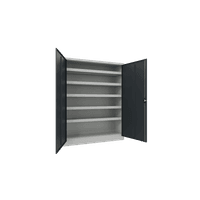 PAVOY Sportgeräteschrank | Ballschrank mit Flügeltüren | 195 x 150 x 50 cm mit Vollblech- oder Lochfeldtüren | große Farbauswahl