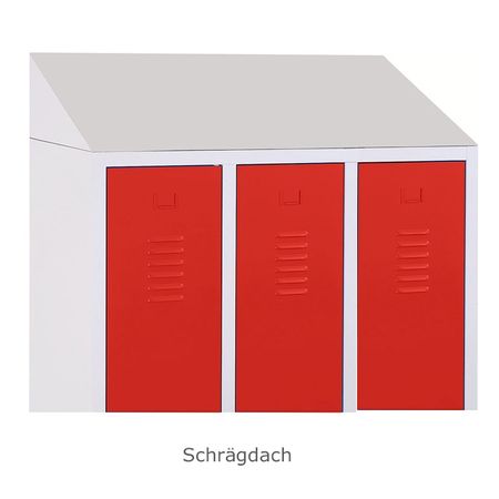Bank mit Schuhrost Umkleideschränke