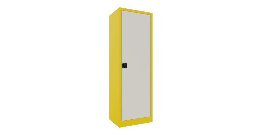 PAVOY Flügeltürschrank | mit Vollblechtüren | 195 x 64 x 40 | große Farbauswahl