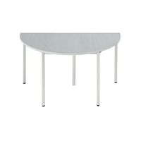Beistelltisch | halbrund | 140 x 70 | GRAU