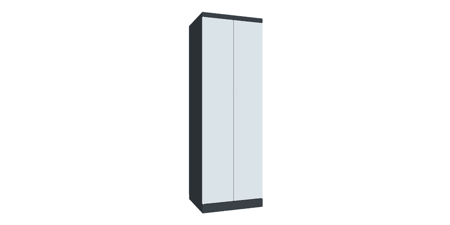 PAVOY Flügeltürschrank | Kleiderschrank mit Hutboden und Kleiderstange | 180 x 60 x 50 | große Farbauswahl