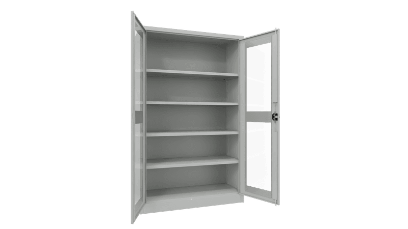 PAVOY Flügeltürschrank | mit Sichtfenstertüren | 195 x 120 x 40 | große Farbauswahl