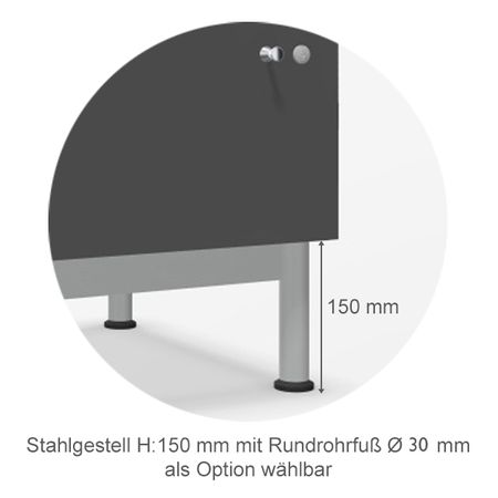 Schließfachschrank aus Holz Kleingefachschrank
