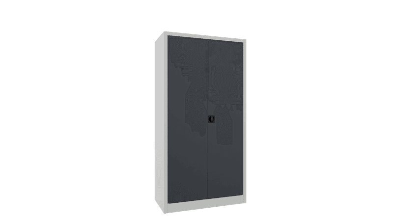 PAVOY Flügeltürschrank | Garderobenschrank mit Hutboden und Kleiderstange | 195 x 100 x 50 | große Farbauswahl