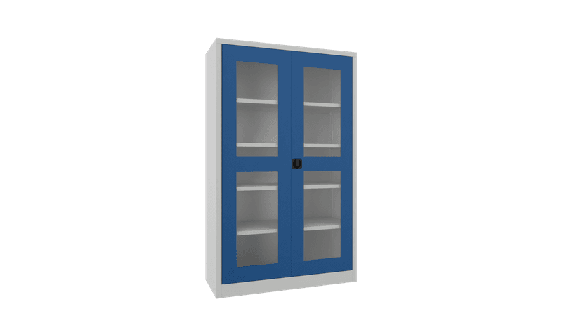 PAVOY Flügeltürschrank | mit Sichtfenstertüren | 195 x 120 x 40 | große Farbauswahl