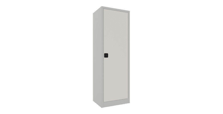 PAVOY Flügeltürschrank | mit Vollblechtüren | 195 x 64 x 40 | große Farbauswahl