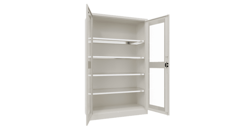 PAVOY Flügeltürschrank | mit Sichtfenstertüren | 195 x 120 x 50 | große Farbauswahl