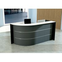 L-Theke Surround Up & Down (höhenverstellbar) anthrazit | 112 x 232 x 95 cm (HxBxT)