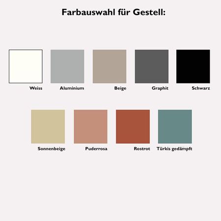 Empfangstheke Farbauswahl Gestell