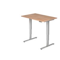 Hammerbacher VXDSM12 Schreibtisch | Sitz-Steh-Arbeitsplatz rechteckig | T-Fuß-Gestell, verschiedene Dekore - 120 x 80
