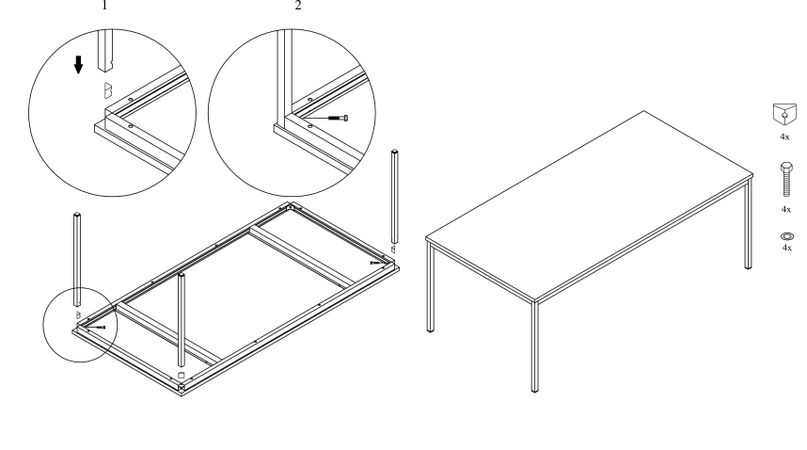 Aufbauanleitung Tisch