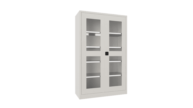 PAVOY Flügeltürschrank | mit Sichtfenstertüren | 195 x 120 x 50 | große Farbauswahl