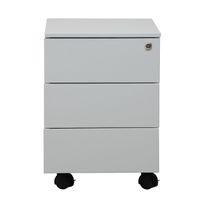 Rollcontainer mit 3 Schubladen | GRAU | 55 x 39 x 59 cm (HxBxT)