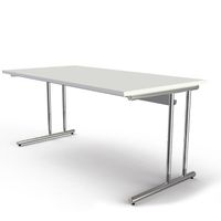 Chromeline höhenverstellbarer Schreibtisch | 160 x 80 cm | Anthrazit oder Weiß