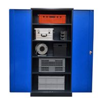 XXL Werkzeugschrank | Werkstattschrank 195x92x60 ANTHRAZIT/BLAU