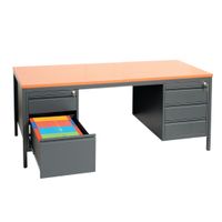 Schreibtisch | Bürotisch mit optionalen Unterbaucontainern | 180x80 | verschiedene Farben