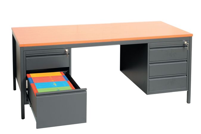 Schreibtisch | Bürotisch mit optionalen Unterbaucontainern | 200x80 | verschiedene Farben