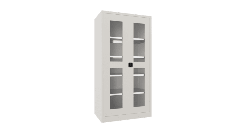 PAVOY Flügeltürschrank | mit Sichtfenstertüren | 195 x 100 x 60 | große Farbauswahl