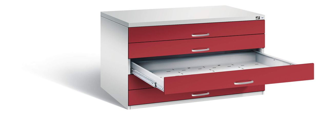 Schrank für flache Sammlerstücke