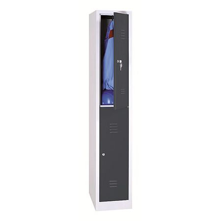 Spind mit 1x2 Abteilen 195x31