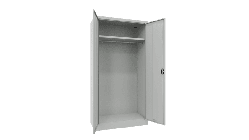 PAVOY Flügeltürschrank | Garderobenschrank mit Hutboden und Kleiderstange | 195 x 100 x 60 | große Farbauswahl