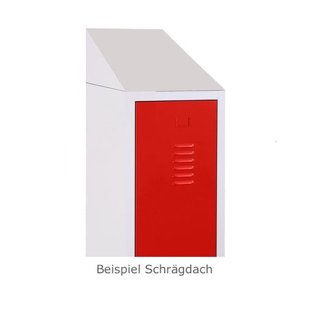 Kleiderstange mit 3 Haken für Spind