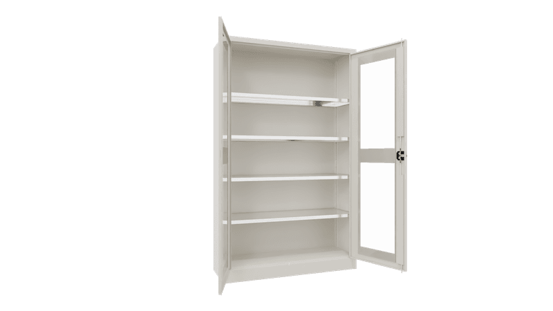 PAVOY Flügeltürschrank | mit Sichtfenstertüren | 195 x 120 x 40 | große Farbauswahl