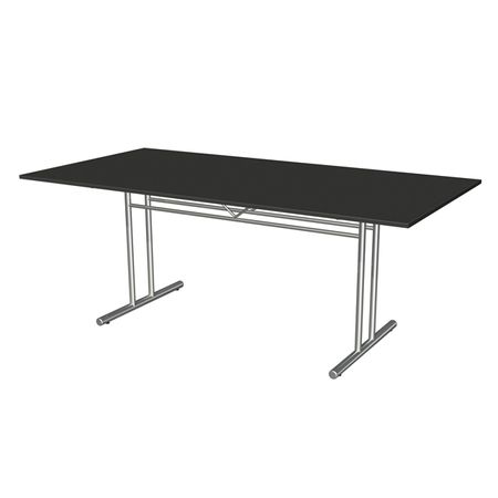 Chromeline Konferenztisch | 200 x 100 x 72 cm | Anthrazit oder Weiß