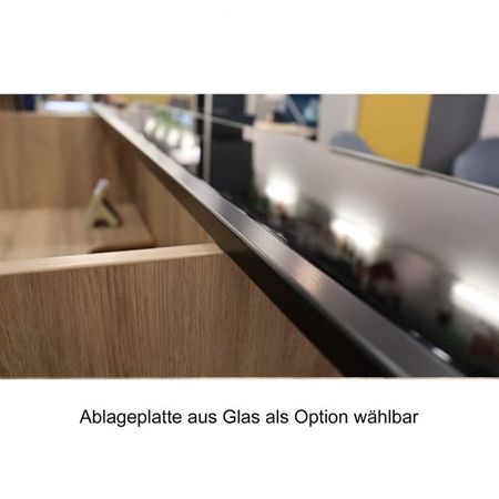 Ablageplatte Empfangstheke Glas Empfangstresen