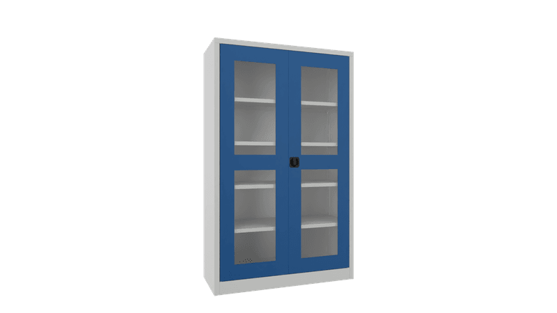 PAVOY Flügeltürschrank | mit Sichtfenstertüren | 195 x 120 x 40 | große Farbauswahl