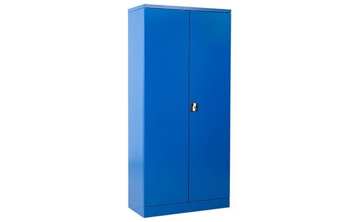 blau enzianblau Stahlschrank Büroschrank Aktenschrank Flügeltürschrank Blechkasten Blechschrank Metallschrank