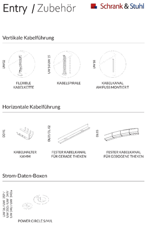 Empfangstheke Entry 5 mit Beratungsplatz | Kirsche Havana/Weiß | 110 x 560 x 200 cm (HxBxT) 