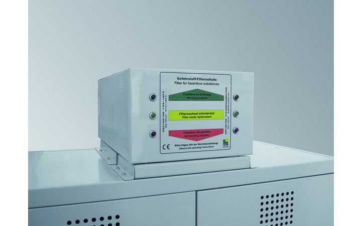 LACONT Gefahrstoff-Filteraufsatz basic zur technischen Entlüftung von Sicherheitsschränken SiS Typ 30 / Typ 90