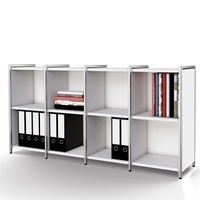 Chromeline Sideboard 2 / 4 schmal | 78 x 158 x 38 cm | Anthrazit oder Weiß