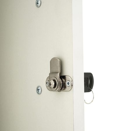 Drehzylinderschloss abschließbarer Büroschrank Aktenschrank Sideboard Holzschrank Dokumentenschrank Universalschrank Flügeltürenschrank
