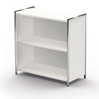 Chromeline offenes Sideboard 2 | 78 x 80 x 38 cm | Anthrazit oder Weiß