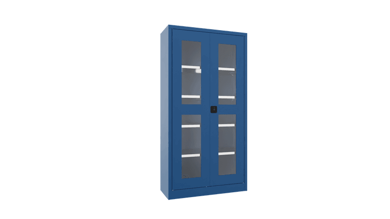 PAVOY Flügeltürschrank | mit Sichtfenstertüren | 195 x 100 x 50 | große Farbauswahl