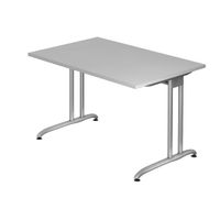 Hammerbacher VBS12 Schreibtisch | Bürotisch rechteckig | C-Fußgestell, verschiedene Dekore - 120 x 80