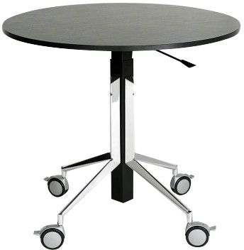 Olli Olssen - höhenverstellbarer runder Tisch 90 cm | Rolltisch verschiedene Dekore