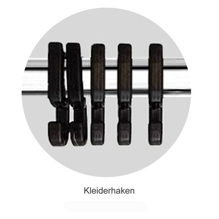 Umkleidegarderobe Schließfächer Kleiderstange und Kleinderhaken