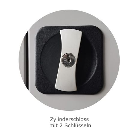 Zylinderschloss mit 2 Schlüsseln Büroschrank Datenschutz