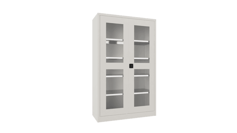 PAVOY Flügeltürschrank | mit Sichtfenstertüren | 195 x 120 x 50 | große Farbauswahl