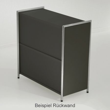 Rückwand Sideboard Sichtrückwand Raumteiler Aktenschrank Aktenregal Kommode Homeoffice anthrazit